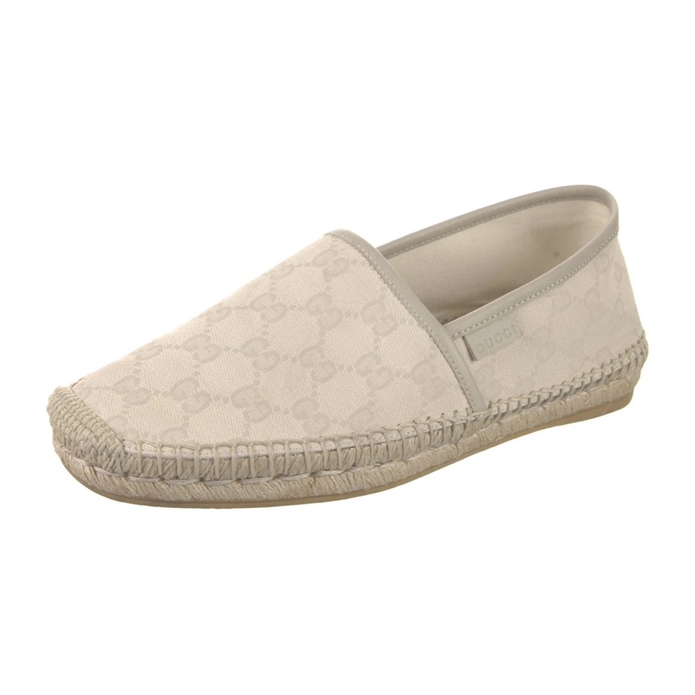 Gucci Women's Beige Canvas Espadrille Slip-On size 38